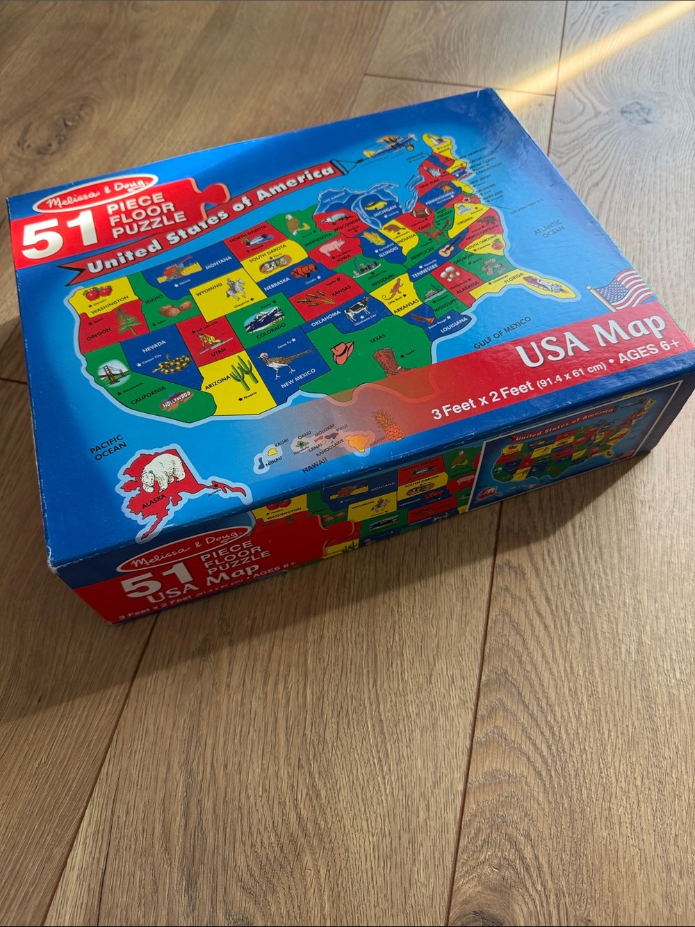 Melissa & Doug USA Map Floor Puzzle